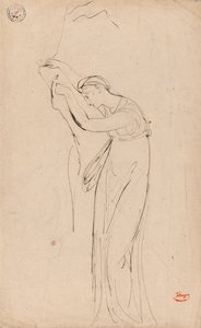 Mulher cativa ou desanimada: Possivelmente Andrómaca de George Romney