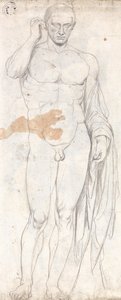 Nu masculino clássico de George Romney