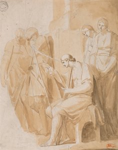 David a tocar harpa de George Romney