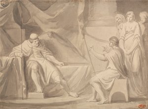 David perante Saul de George Romney