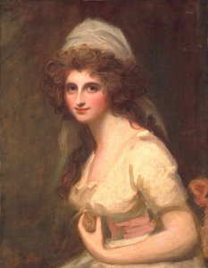 Emma Hart em um turbante branco, c.1791 de George Romney