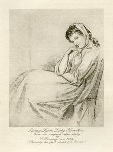 Emma Lady Hamilton de George Romney
