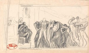 Composição figurativa; Prisioneiro perante um juiz de George Romney