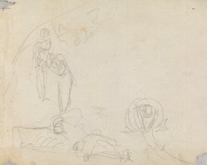 Figura Estudo de composição 16 de George Romney