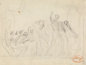 Estudo de Composição da Figura 33 de George Romney