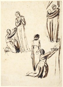 Estudos de figura de George Romney
