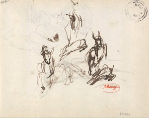Cabra brincalhona: três esboços de George Romney