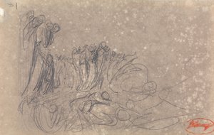 Grupo de figuras, possivelmente o inferno de George Romney
