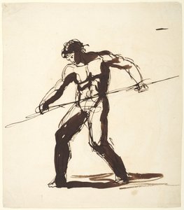 Homem com uma lança de George Romney