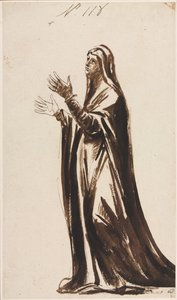 Mater Dolorosa Mourning Mother, 1776. de George Romney