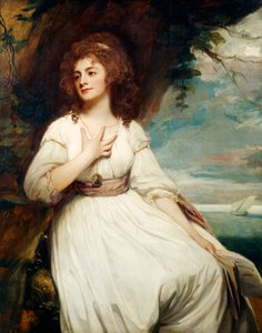 Sra. Crouch (Anna Maria Phillips) 1787 (óleo sobre tela) de George Romney
