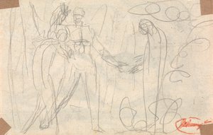 Pharmarus levanta o Fantasma diante de Kunaza de George Romney