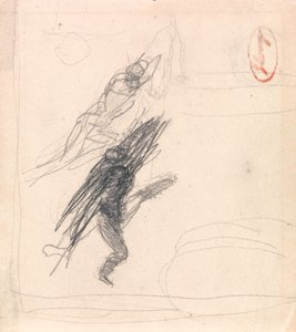 Possivelmente uma figura reclinada e uma figura a dançar de George Romney