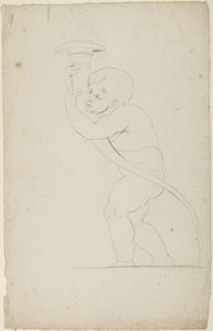 Putto a segurar uma tocha de George Romney