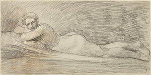 Nu feminino reclinado de George Romney
