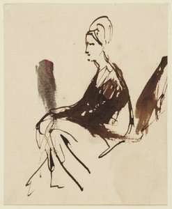 Figura feminina sentada de George Romney