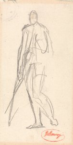 Esboço para um retrato de um homem de pé de George Romney