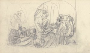 Desenho de caderno de esboços de George Romney