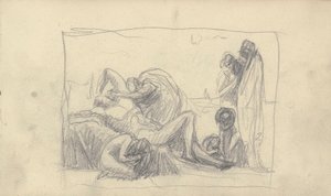 Desenho de caderno de esboços de George Romney
