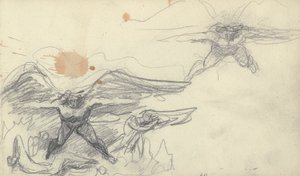 Desenho de caderno de esboços de George Romney