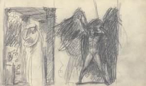 Desenho de caderno de esboços de George Romney