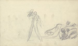 Desenho de caderno de esboços de George Romney