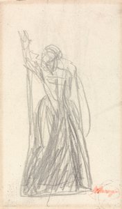 Figura de pé, provavelmente para Lady Macbeth de George Romney