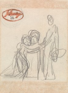 Figura de pé com duas crianças de George Romney