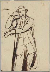 Figura masculina em pé, em três quartos de George Romney
