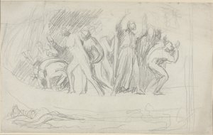 Esboço para «O Dilúvio» de George Romney
