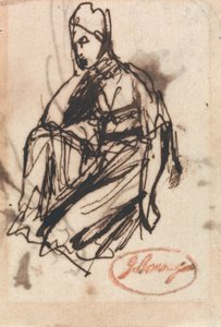 Estudo para um retrato de uma mulher de George Romney