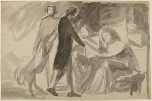 Esboço para um retrato de grupo () de George Romney