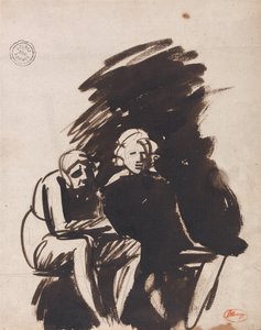 Estudo de duas figuras de George Romney