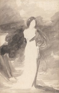 Estudo de uma senhora de pé de George Romney