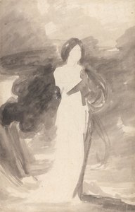 Estudo de uma senhora de pé de George Romney