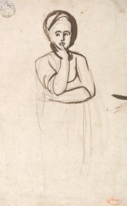 Estudo de uma Mulher Pensativa de George Romney