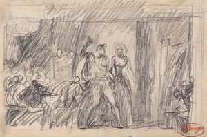 A cena do banquete de George Romney