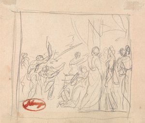 O jogo de croquete que correu mal de George Romney