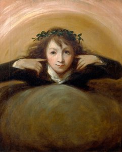Thomas Alphonso Hayley no papel de "Puck". de George Romney