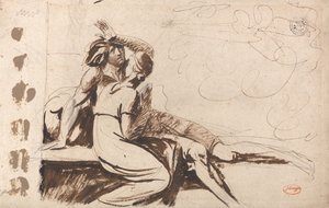 Dois Amantes (O Homem a Acordar de um Sonho) de George Romney