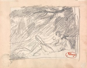 Dois amantes numa paisagem de George Romney