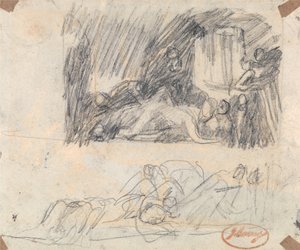 Dois estudos sobre a visita de John Howard a um lazareto de George Romney
