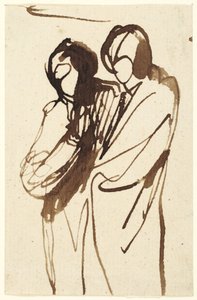 Duas figuras em pé de George Romney