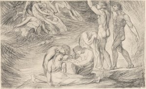 Viola sobrevivendo ao naufrágio na costa da Ilíria, de “Twelfth Night” de George Romney