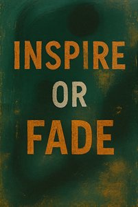 INSPIRE OR FADE, 2025 (acrílico sobre tela) de George Rosaly