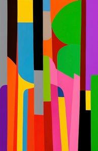 Shifting Perspectives, 2025 (acrílico sobre tela) de George Rosaly