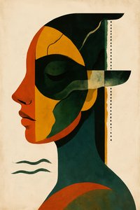 O Peso do Agora, 2025 (acrílico sobre tela)