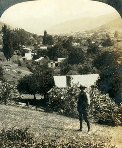 Vista aérea de Wandiligong, Victoria, Austrália, c1909.