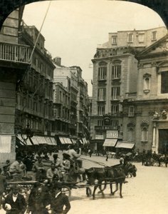 Praça e igreja de San Ferdinando, Nápoles, Itália, c1909.