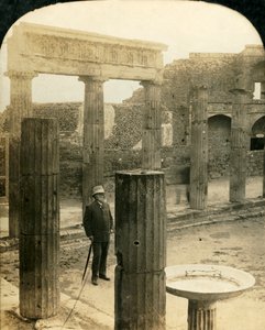 Fórum Triangular, Ruínas de Pompéia, Itália, c1909.